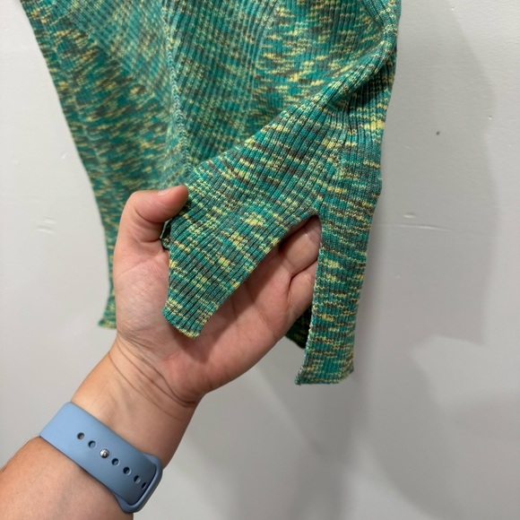 By Anthropologie Gemma Ribbed Tank Top Heathered Green Knit XS - Picture 6 of 6